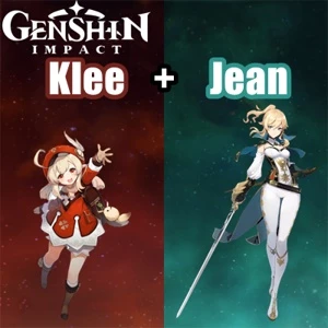 Conta Genshin Impact AR 5 com Klee e Jean