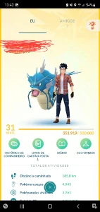 Conta pokemon go lv 31  com vários shinys - Pokémon