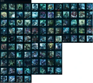 CONTA LVL 309 com 279 skins e 96 espólios de skins + 941RP - League of Legends LOL