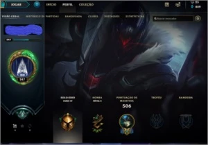Conta Platina season na  passada, 84 skin Tdos campeões - League of Legends LOL