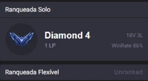 Conta Lol All Champs Diamond 4 - League of Legends