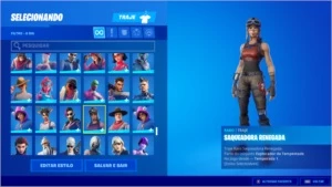 conta renegade raider 400 skins no total - Fortnite