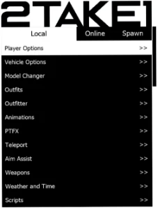 Conta Mod Menu 2Take1 - Vip Lifetime - GTA