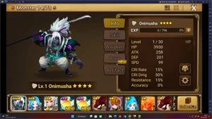 Conta Reroll Kinki - Onimusha de luz - Summoners War