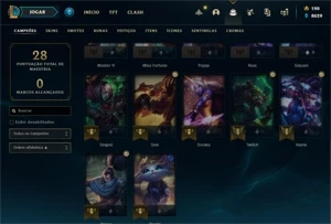 Conta Diamante 1 League of Legends sem email confirmado. LOL