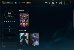 Esmeralda 2 com 45 Champs e 10 Skins - League of Legends LOL