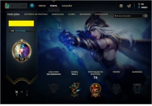 CONTA LEAGUE OF LEGENDS  TOP PARA COLECIONADOR LOL