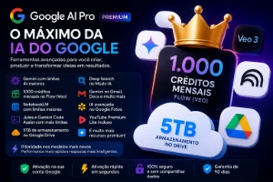 Google AI Pro 18 Meses (Ativação na Sua Conta Google) - Inteligência Artificial