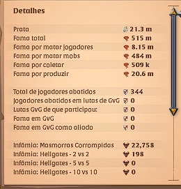 ✅(BARATA) ✅ 900 PA ✅ 520 M DE FAMA ✅PVE/PVP BEM UPADO - Albion Online