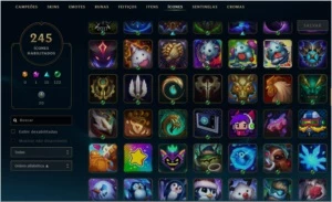 Conta League Of Legends - Ouro III, 144 Campeões e 210 skins LOL