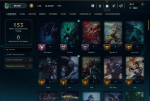 Platina 2 com 85 Champs e 52 Skins - League of Legends LOL