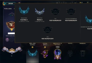 Platina 2 com 85 Champs e 52 Skins - League of Legends LOL
