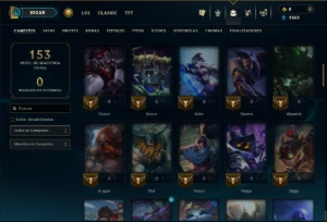 Platina 2 com 85 Champs e 52 Skins - League of Legends LOL