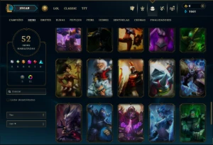 Platina 2 com 85 Champs e 52 Skins - League of Legends LOL
