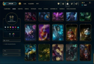 Platina 2 com 85 Champs e 52 Skins - League of Legends LOL