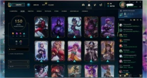 Conta lol com 4 skins Ultimates e 4 skins prestígios - League of Legends