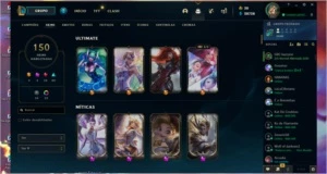 Conta lol com 4 skins Ultimates e 4 skins prestígios - League of Legends