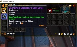 Montaria Gladiador PVP Season 2 Shadowlands - Blizzard