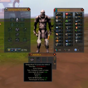 Conta Runescape 3 Iniciante I Picareta Mithril I Full Aço RS