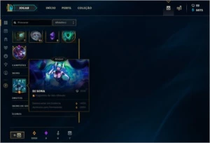 Conta prata 1 com 269 skins - League of Legends LOL