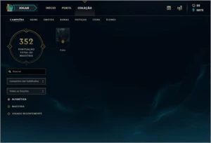 Conta prata 1 com 269 skins - League of Legends LOL