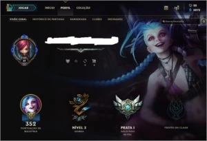 Conta prata 1 com 269 skins - League of Legends LOL