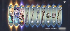 Conta Genshin Impact AR 5 Jean e Qiqi