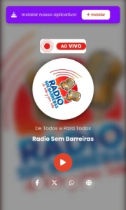 Player Web radio moderno com sistema PWA