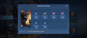 Conta móbile legendes 300 reais 152 skins épicas  116 - Mobile Legends