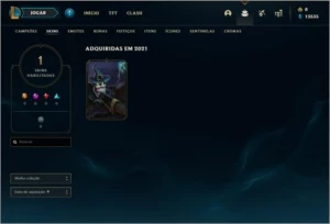 Conta DIAMANTE 3 (email não verificado), 25 champs e 1 skin - League of Legends LOL