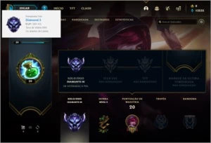 Conta DIAMANTE 3 (email não verificado), 25 champs e 1 skin - League of Legends LOL