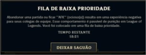 TIRAMOS PUNIÇÃO FILA DE BAIXA PRIORIDADE - League of Legends LOL