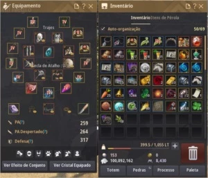 Guardian 63 - 264PA KUTUM c/ Pote de HP Infinita - Black Desert