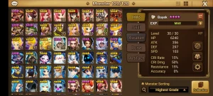 Summoners War Global com Savannah Bastet Nana Perna Charlote