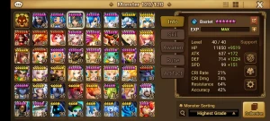 Summoners War Global com Savannah Bastet Nana Perna Charlote