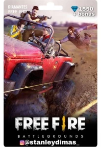 Diamante free fire 1550 + bônus!