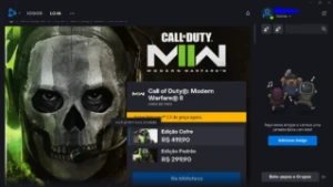 Conta Cod / Call of Duty MW2: Edição Cofre Zerada!