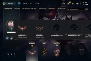 Conta Ferro 1 com 40 Champs e 19 Skins + 700 RP - League of Legends LOL