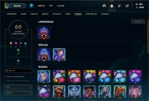 Conta Ferro 1 com 40 Champs e 19 Skins + 700 RP - League of Legends LOL