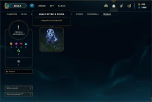Conta Ferro 1 com 40 Champs e 19 Skins + 700 RP - League of Legends LOL