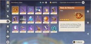 Ar 57 , 9 personagens t5 + 6 armas t5 - Genshin Impact