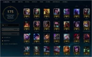 CONTA DIAMANTE 4 - 70 CAMPEÕES - 25 SKINS - League of Legends LOL