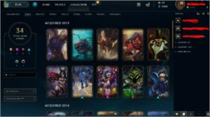 Conta LoL platina IV 46 champ 34 skins (skin vayne 10gema) - League of Legends