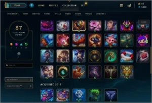 Conta LoL platina IV 46 champ 34 skins (skin vayne 10gema) - League of Legends