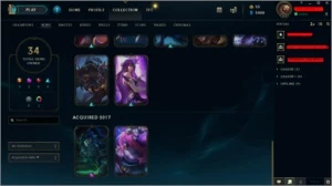 Conta LoL platina IV 46 champ 34 skins (skin vayne 10gema) - League of Legends