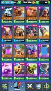 Conta de clash royale nvl 12 arena lendária