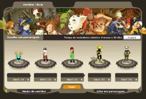 Conta top dofus, vários eixos,itens e personagens 180+