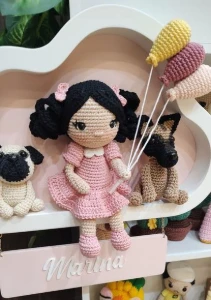 Enfeite de Porta Maternidade Menina - Artesanato e Personalizados