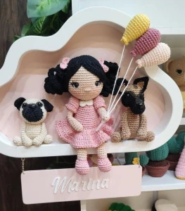 Enfeite de Porta Maternidade Menina