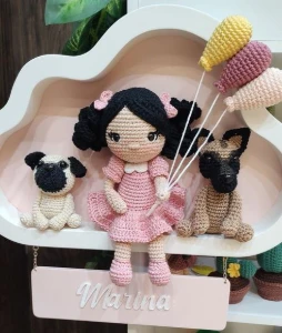 Enfeite de Porta Maternidade Menina - Artesanato e Personalizados